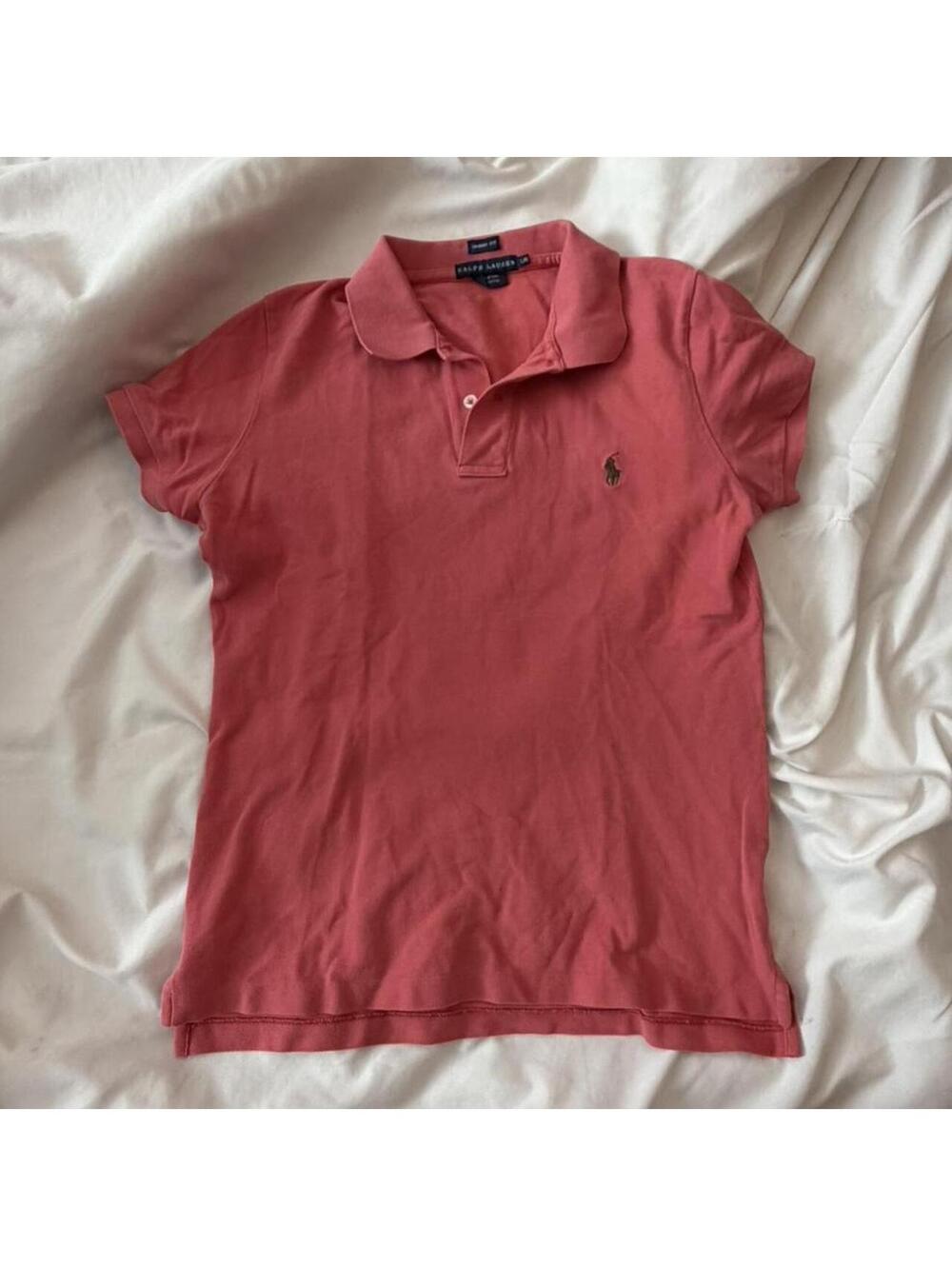 Ralph Lauren pink cotton skinny fit polo